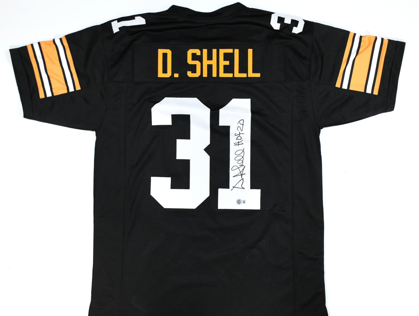 Donnie Shell Autographed Black Pro Style Jersey HOF - Beckett W Hologram *Black