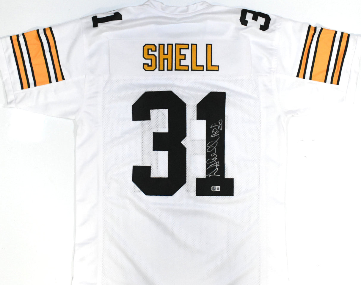 Donnie Shell Autographed White Pro Style Jersey HOF - Beckett W Hologram *Silver