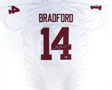 Sam Bradford Autographed White College Style Jersey - Beckett W Hologram