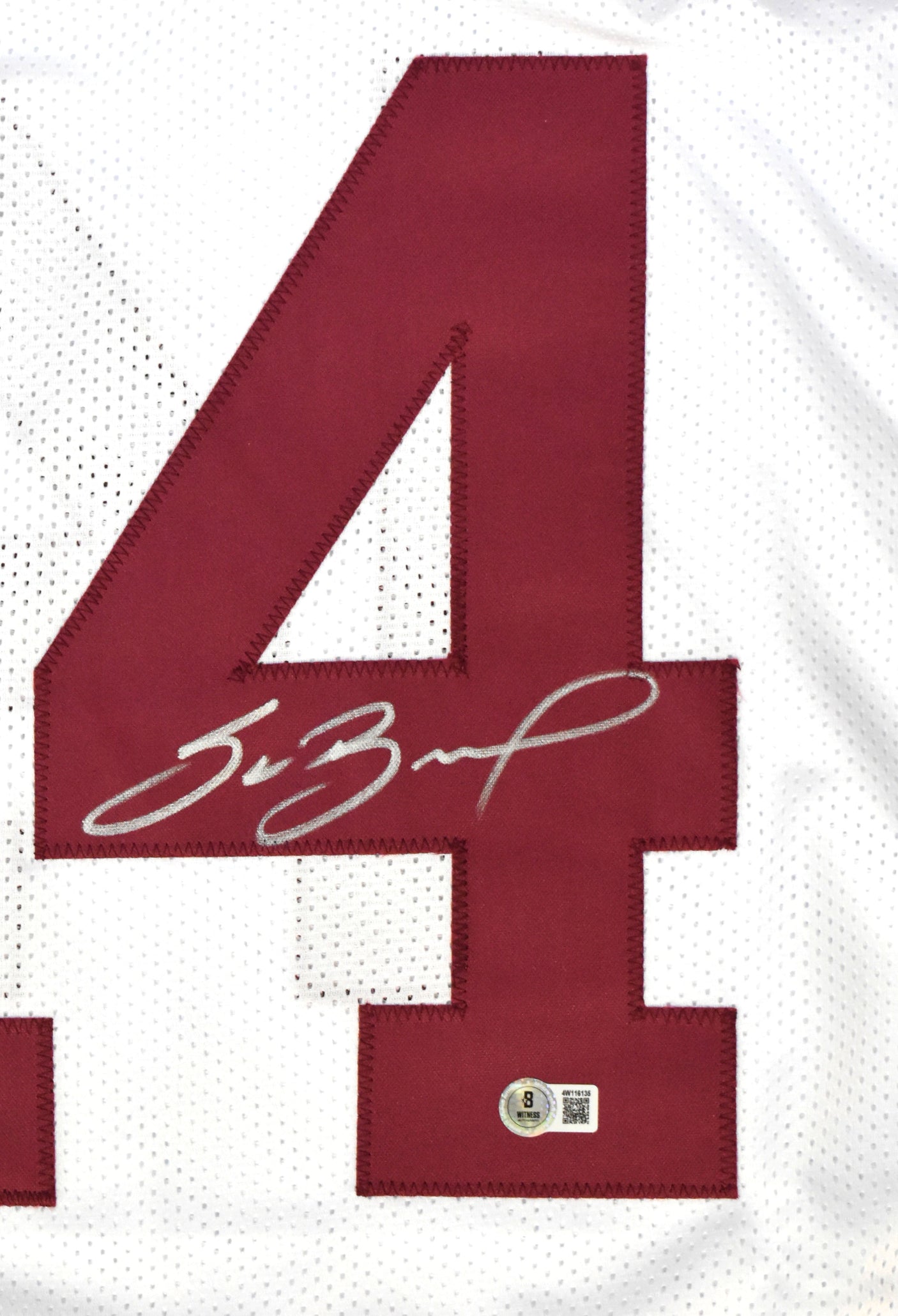 Sam Bradford Autographed White College Style Jersey - Beckett W Hologram