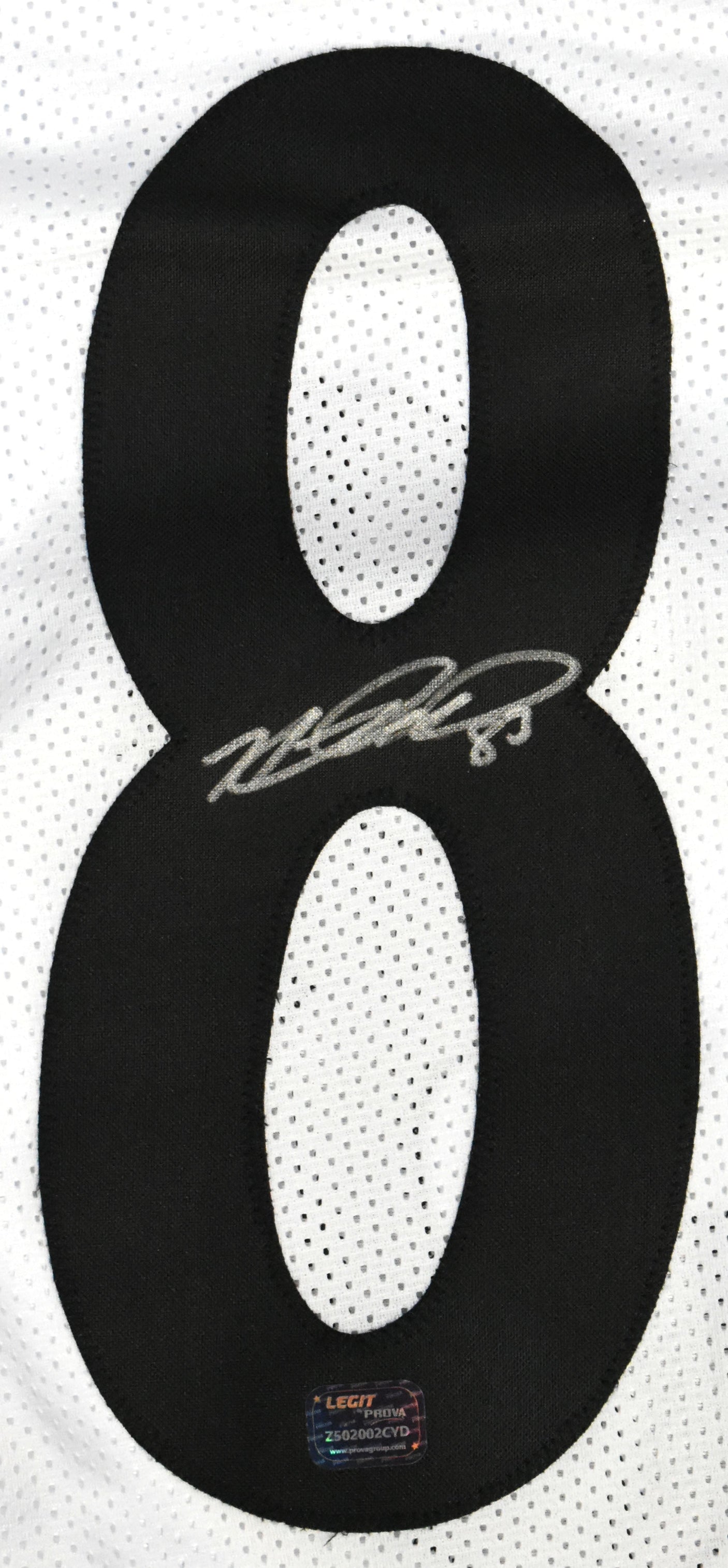 Heath Miller Autographed White Pro Style Jersey - Prova *Silver