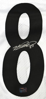 Heath Miller Autographed White Pro Style Jersey - Prova *Silver