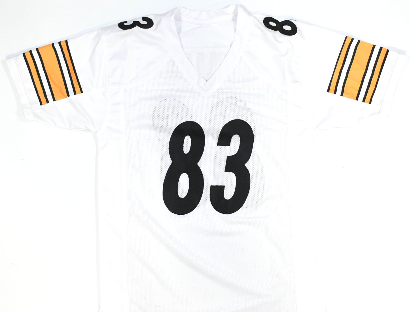 Heath Miller Autographed White Pro Style Jersey - Prova *Silver