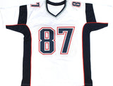 Rob Gronkowski Autographed White Pro Style Jersey - Beckett W Hologram