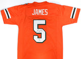 Edgerrin James Autographed Orange College Style Jersey - Beckett W Hologram