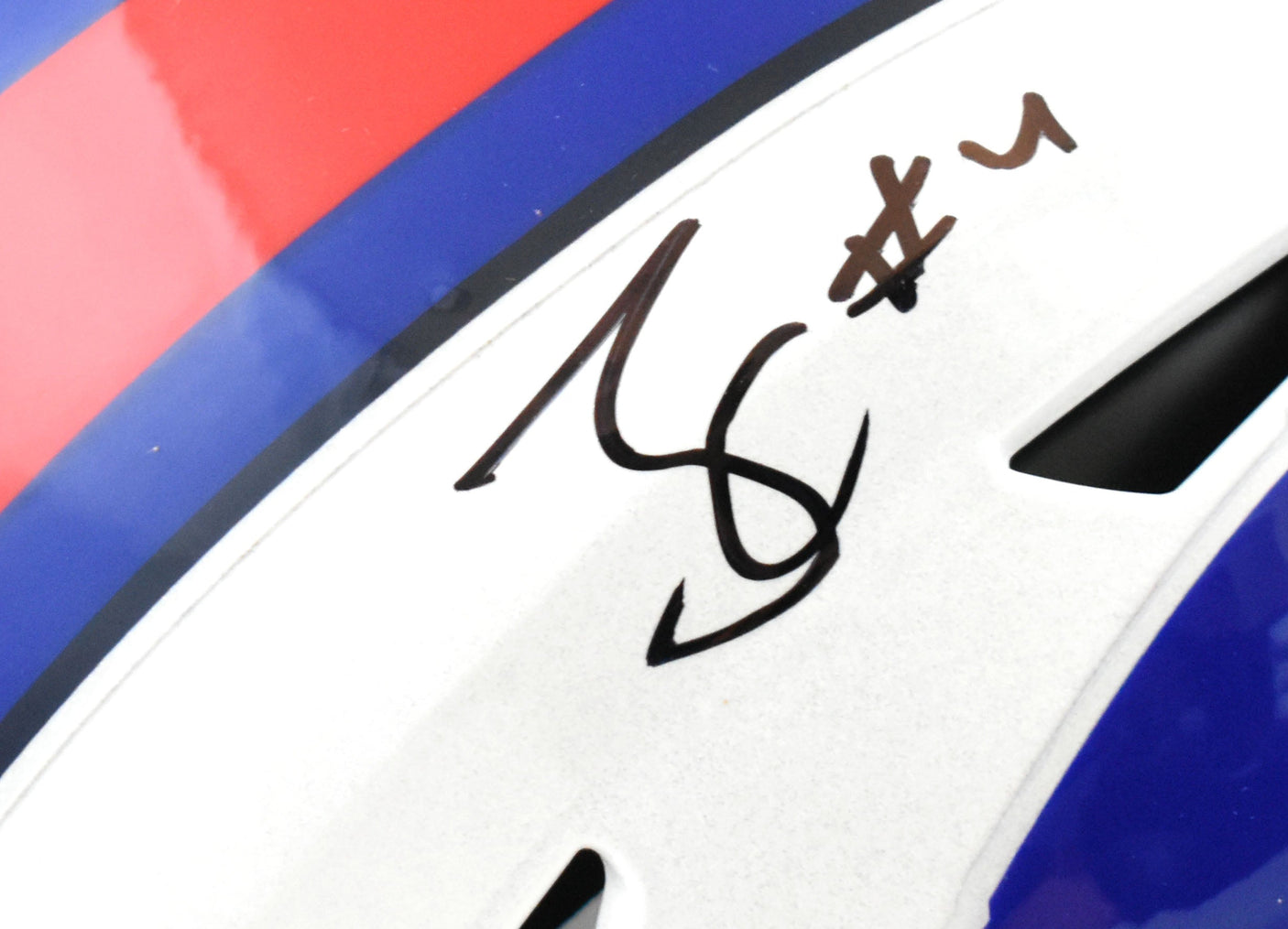 James Cook Autographed Bufalo Bills F/S Speed Flex Helmet - Beckett W Hologram