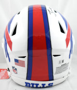 James Cook Autographed Bufalo Bills F/S Speed Flex Helmet - Beckett W Hologram
