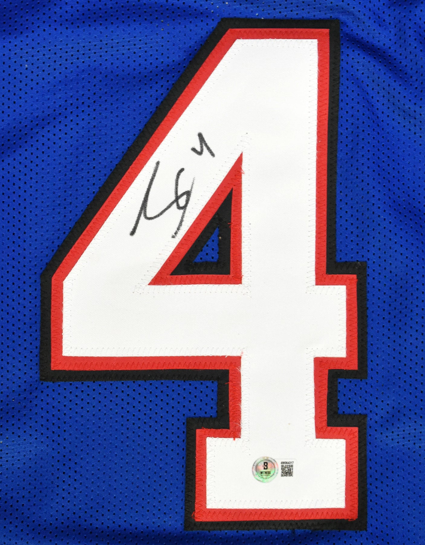 James Cook Autographed Blue Pro Style Jersey - Beckett W Hologram *Black