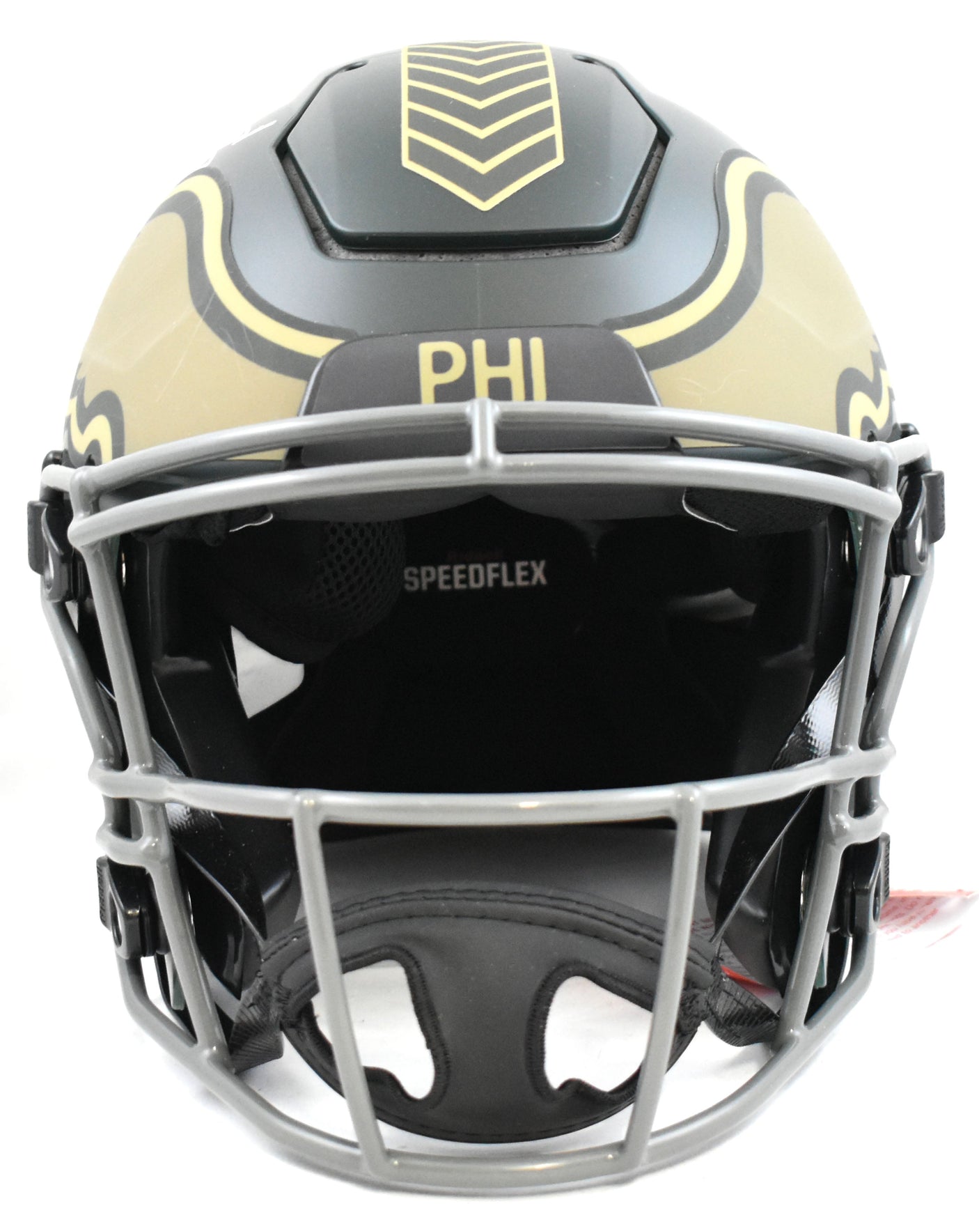 A.J. Brown Autographed Eagles F/S Salute 2025 Speed Flex Helmet - Beckett W Holo