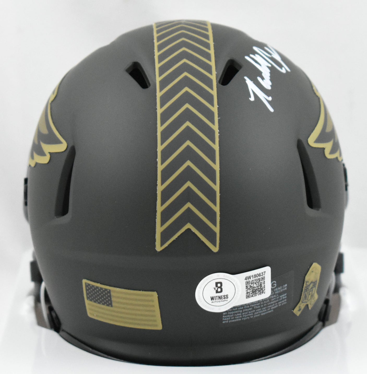 Randall Cunningham Signed Eagles Salute 2025 Speed Mini Helmet - Beckett W Holo