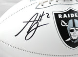 Ashton Jeanty Autographed Las Vegas Raiders Logo Football - Beckett W Hologram