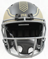 A.J. Brown Autographed Eagles F/S Salute 2025 Speed Helmet - Beckett W Hologram