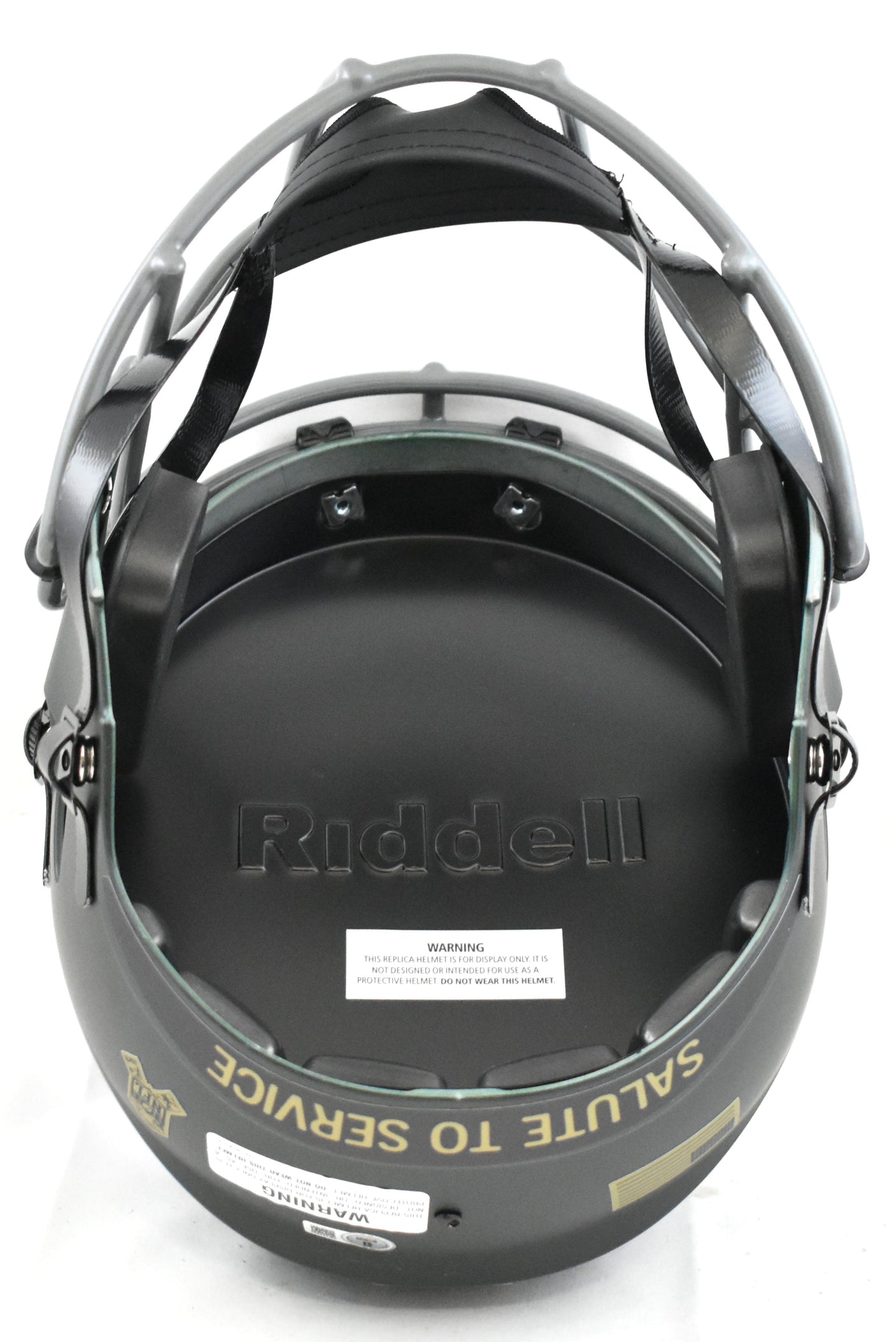 A.J. Brown Autographed Eagles F/S Salute 2025 Speed Helmet - Beckett W Hologram