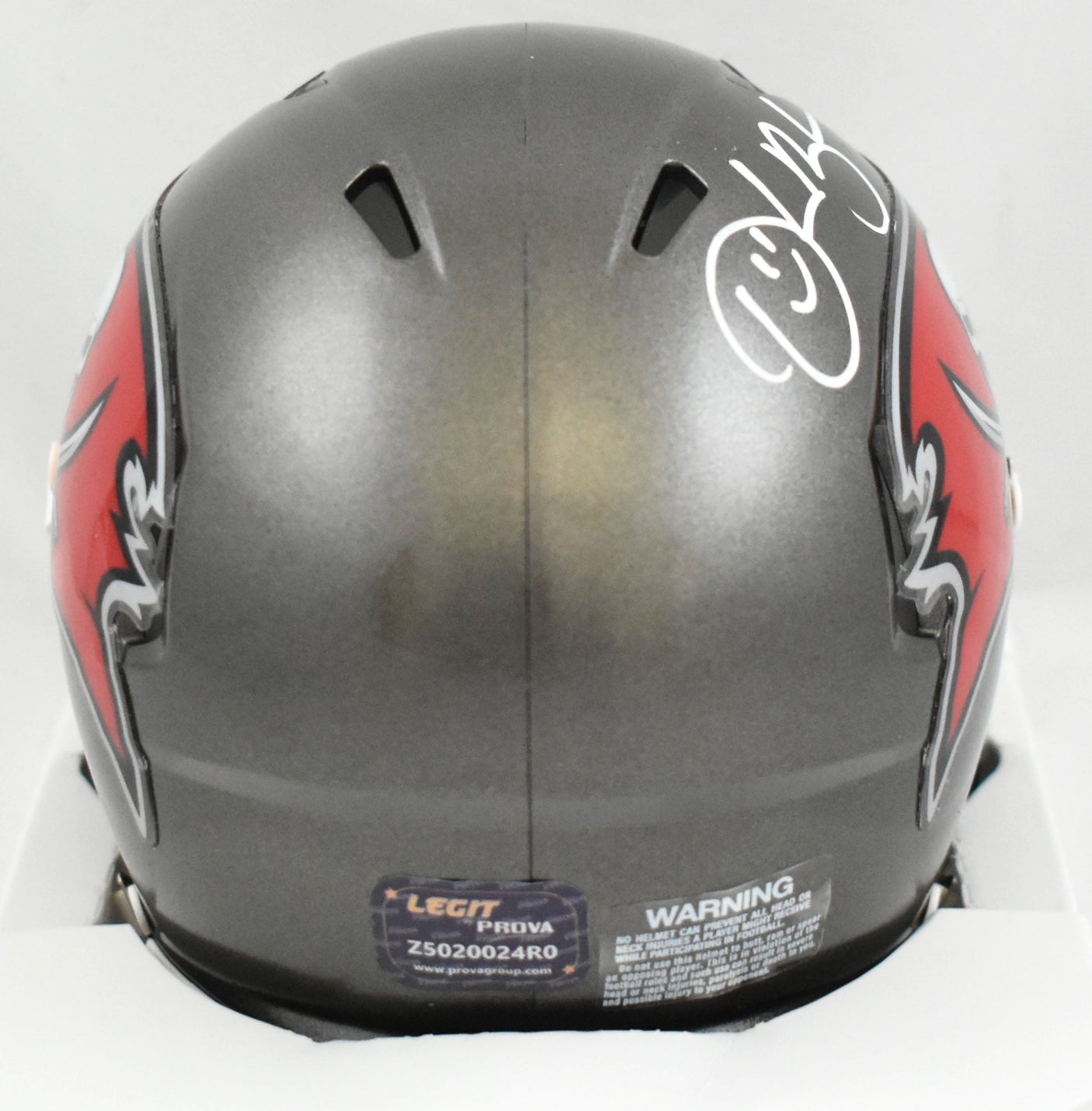 Derrick Brooks Autographed Tampa Bay Buccaneers Speed Mini Helmet - Prova *White