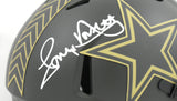 Tony Dorsett Signed Dallas Cowboys Salute 2025 Speed Mini Helmet -Beckett W Holo