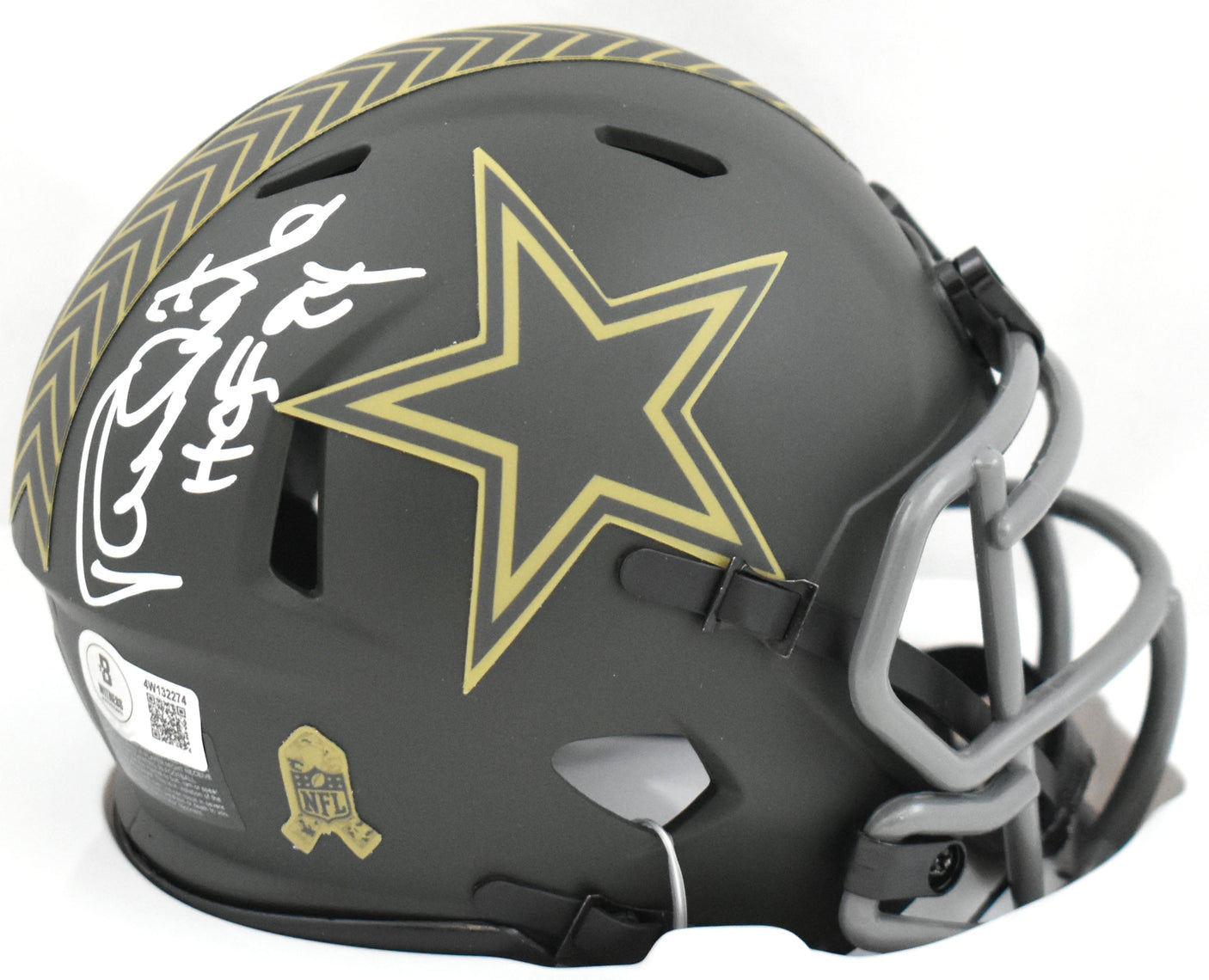 Randy White Signed Dallas Cowboys Salute 2025 Speed Mini Helmet HOF Beckett W