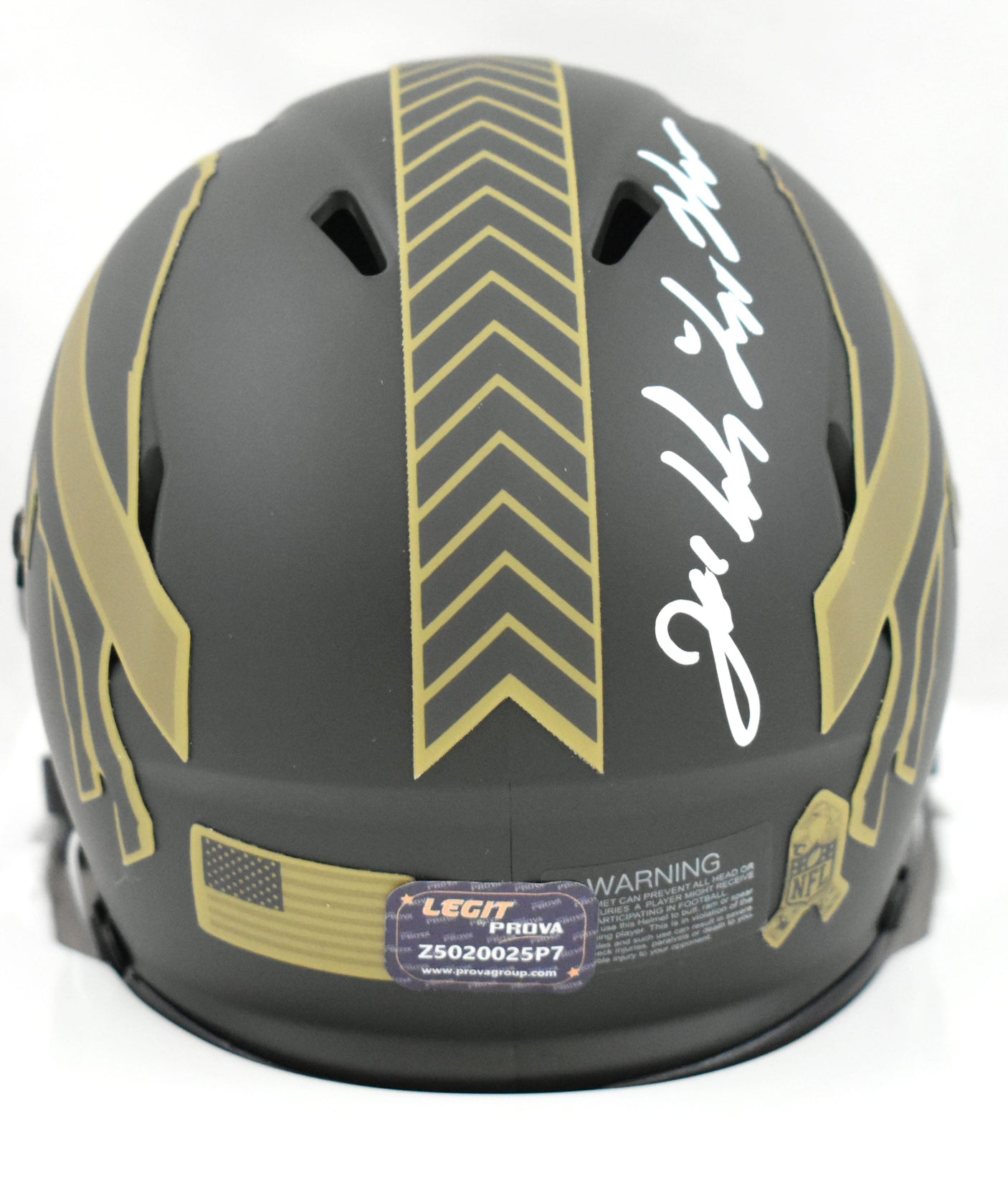 Joe DeLamielleure Autographed Buffalo Bills Salute 2025 Speed Mini Helmet -Prova