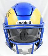 Eric Dickerson Autographed Rams Mid-Size SpeedFlex Helmet HOF - Beckett W Holo