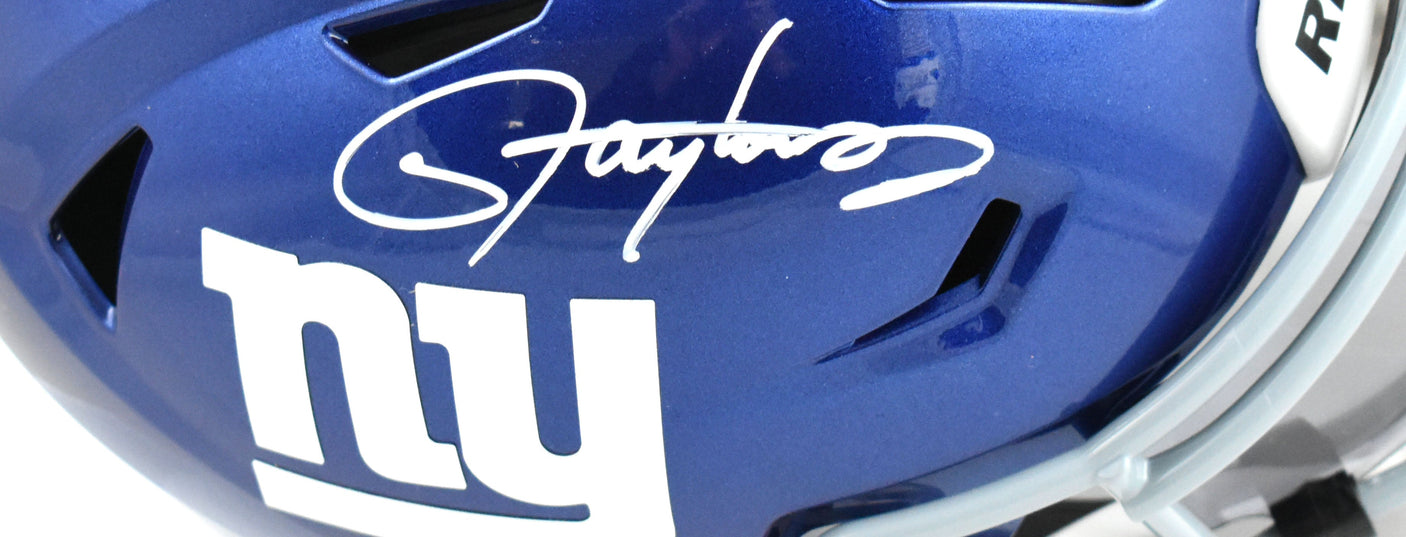 Lawrence Taylor Signed New York Giants Mid-Size SpeedFlex Helmet- Beckett W Holo