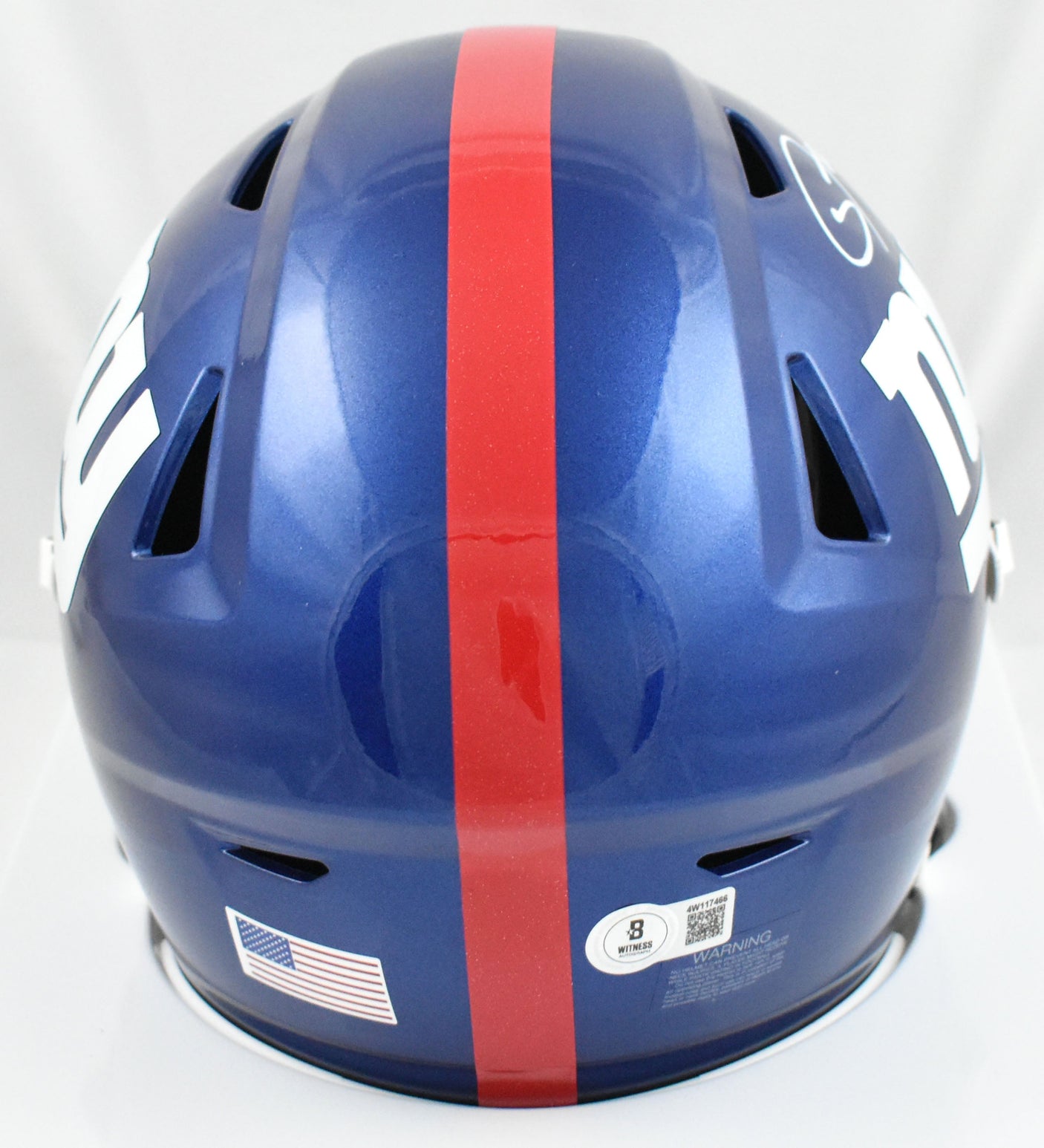 Lawrence Taylor Signed New York Giants Mid-Size SpeedFlex Helmet- Beckett W Holo