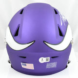 Adrian Peterson Autographed Vikings Mid-Size SpeedFlex Helmet - Beckett W Holo