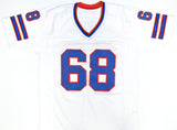Joe DeLamielleure Autographed White Pro Style Jersey - Prova *Silver