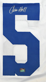 Calvin Hill Autographed White Pro Style Jersey - Prova *Silver