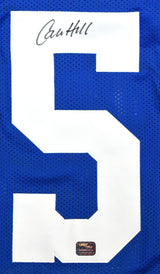 Calvin Hill Autographed Blue Pro Style Jersey - Prova *Black