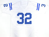 Edgerrin James Autographed White Pro Style Jersey - Beckett W Hologram *Silver