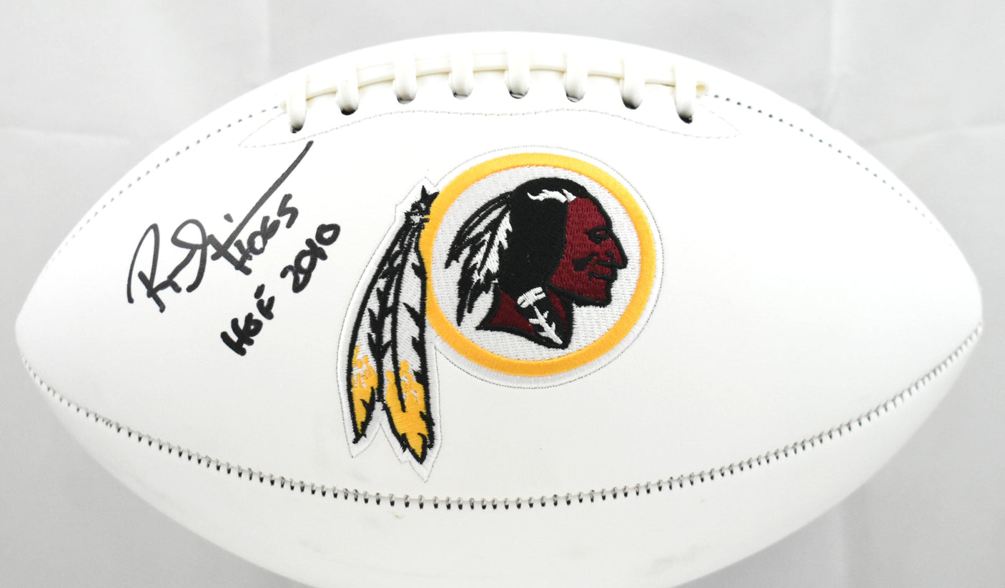 Russ Grimm Autographed Washington Redskins Logo Football w/HOF - Prova *Black