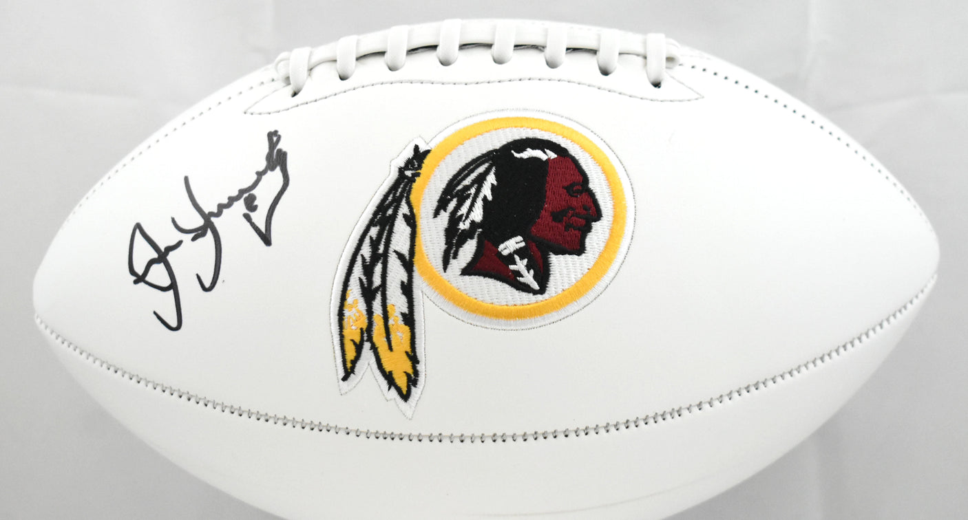 Joe Jacoby Autographed Washington Redskins Logo Football - Prova *Black