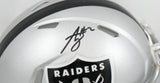 Ashton Jeanty Autographed Las Vegas Raiders Speed Mini Helmet - Beckett W Holo