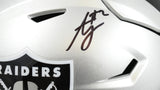 Ashton Jeanty Autographed Raiders Mid-Size SpeedFlex Helmet - Beckett W Hologram