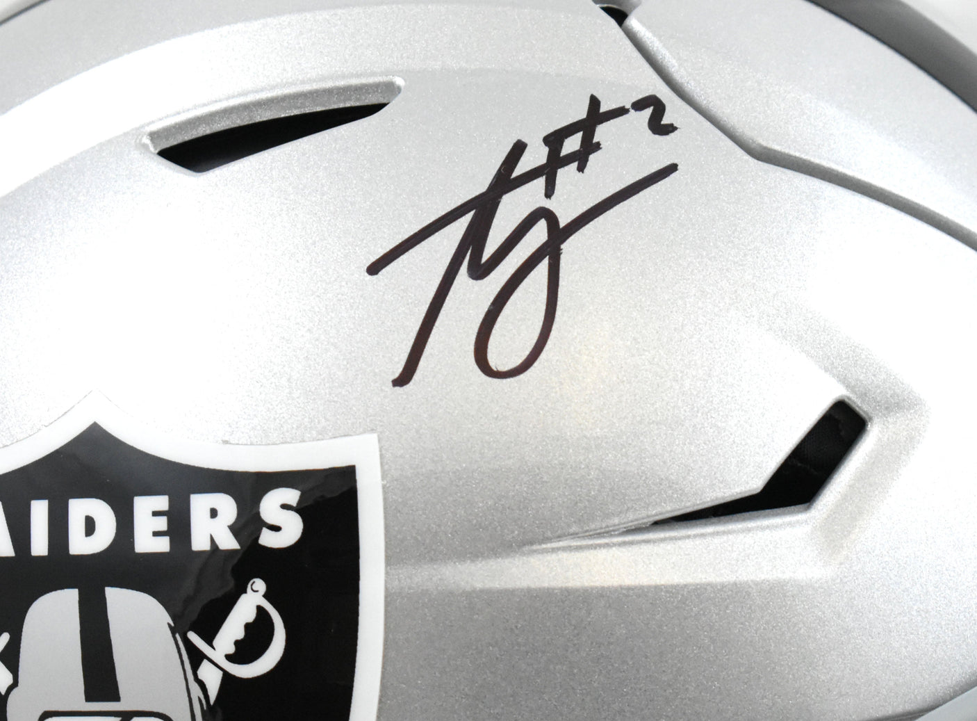 Ashton Jeanty Autographed Las Vegas Raiders F/S Speed Flex Helmet Beckett W Holo