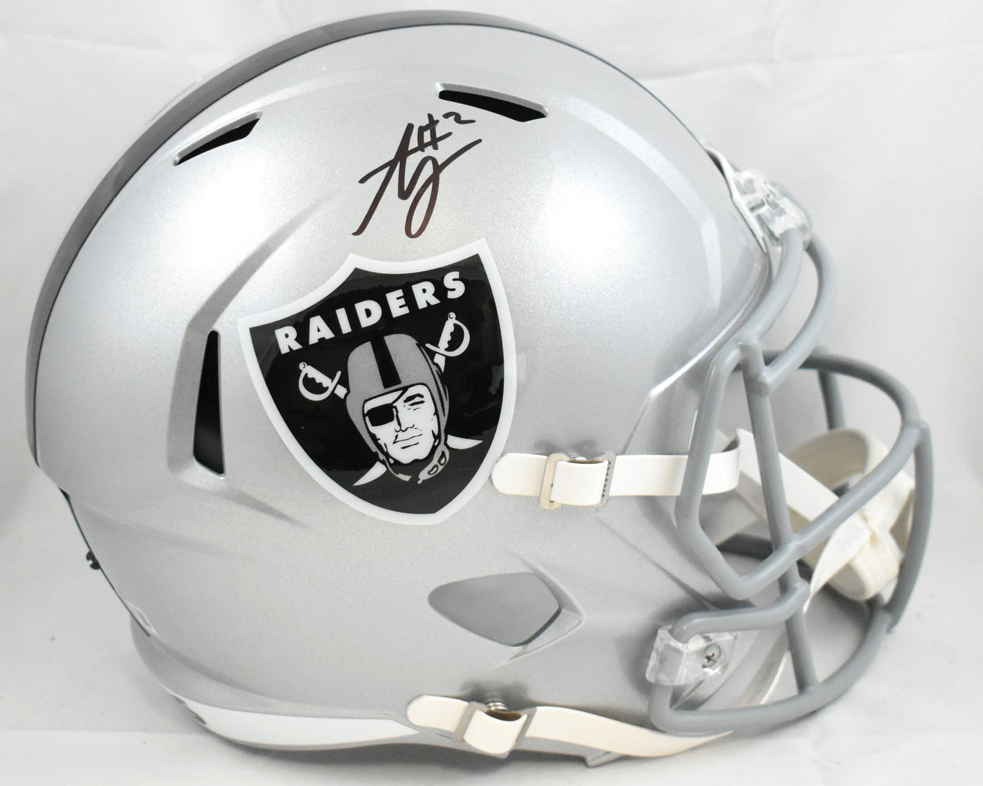 Ashton Jeanty Autographed Las Vegas Raiders F/S Speed Helmet - Beckett W Holo