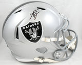 Ashton Jeanty Autographed Las Vegas Raiders F/S Speed Helmet - Beckett W Holo