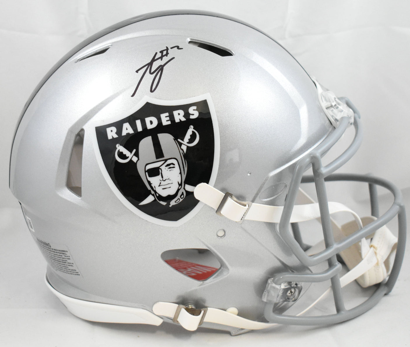 Ashton Jeanty Autographed Raiders F/S Speed Authentic Helmet - Beckett W Holo