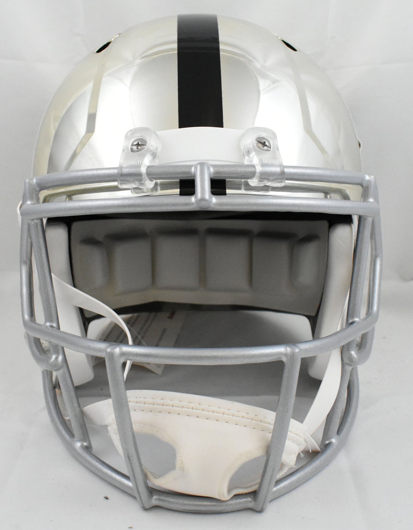 Ashton Jeanty Autographed Raiders F/S Chrome Speed Helmet - Beckett W Hologram