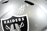 Ashton Jeanty Autographed Raiders F/S Flash Speed Helmet - Beckett W Hologram