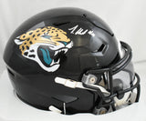 Travis Hunter Autographed Jaguars Mid-Size SpeedFlex Helmet - Beckett W Hologram