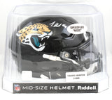 Travis Hunter Autographed Jaguars Mid-Size SpeedFlex Helmet - Beckett W Hologram