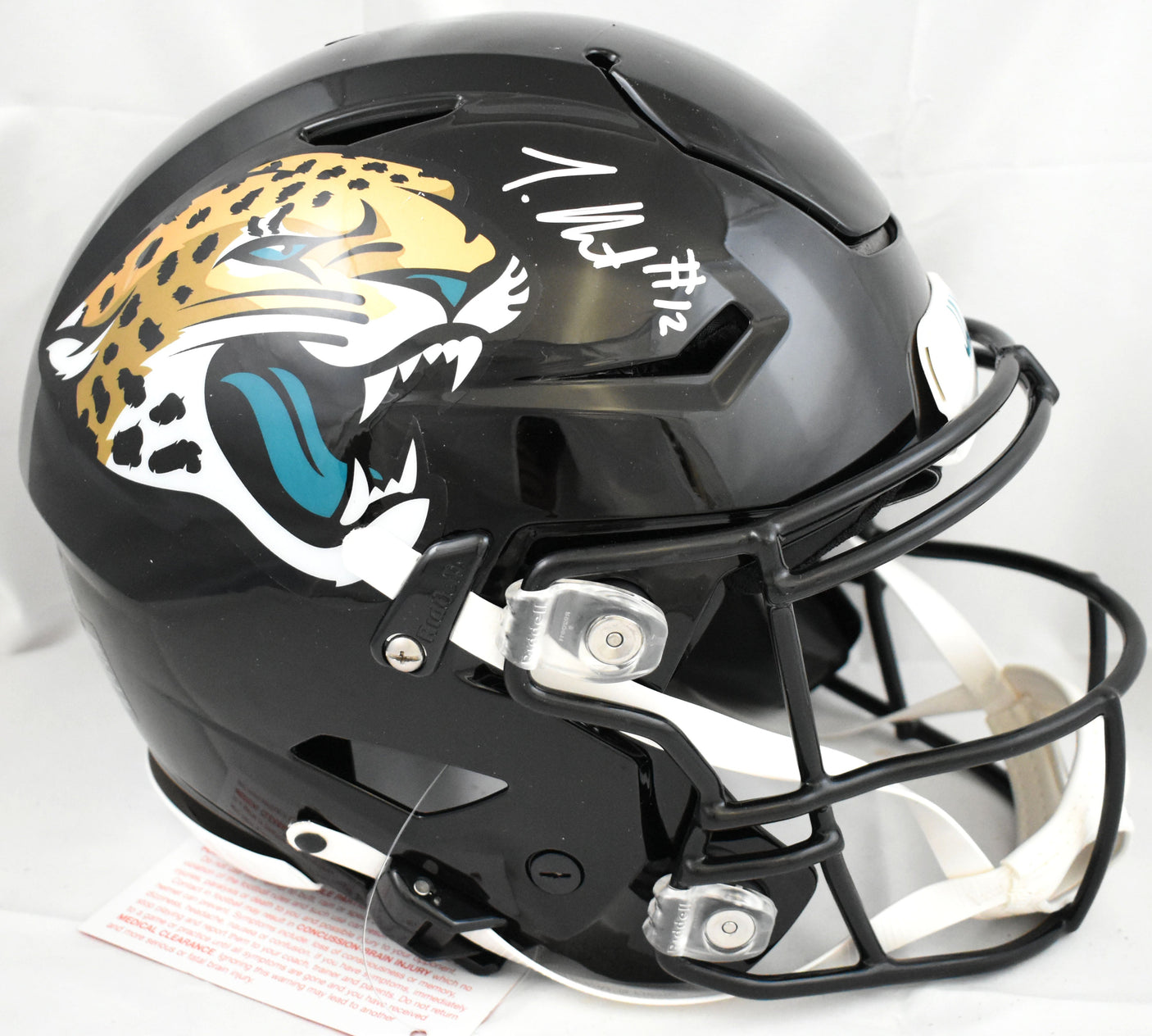Travis Hunter Autographed Jacksonville Jaguars F/S SpeedFlex Helmet- Beckett W