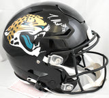 Travis Hunter Autographed Jacksonville Jaguars F/S SpeedFlex Helmet- Beckett W