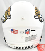 Travis Hunter Autographed Jaguars F/S Alt 2024 SpeedFlex Helmet- Beckett W Holo