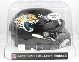Travis Hunter Signed Jaguars Mid-Size SpeedFlex Helmet - Beckett W Holo *White