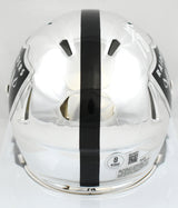 Ashton Jeanty Autographed Las Vegas Raiders Chrome Speed Mini Helmet - Beckett W