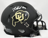 Travis Hunter Autographed Colorado Buffaloes Speed Mini Helmet - Beckett W Holo