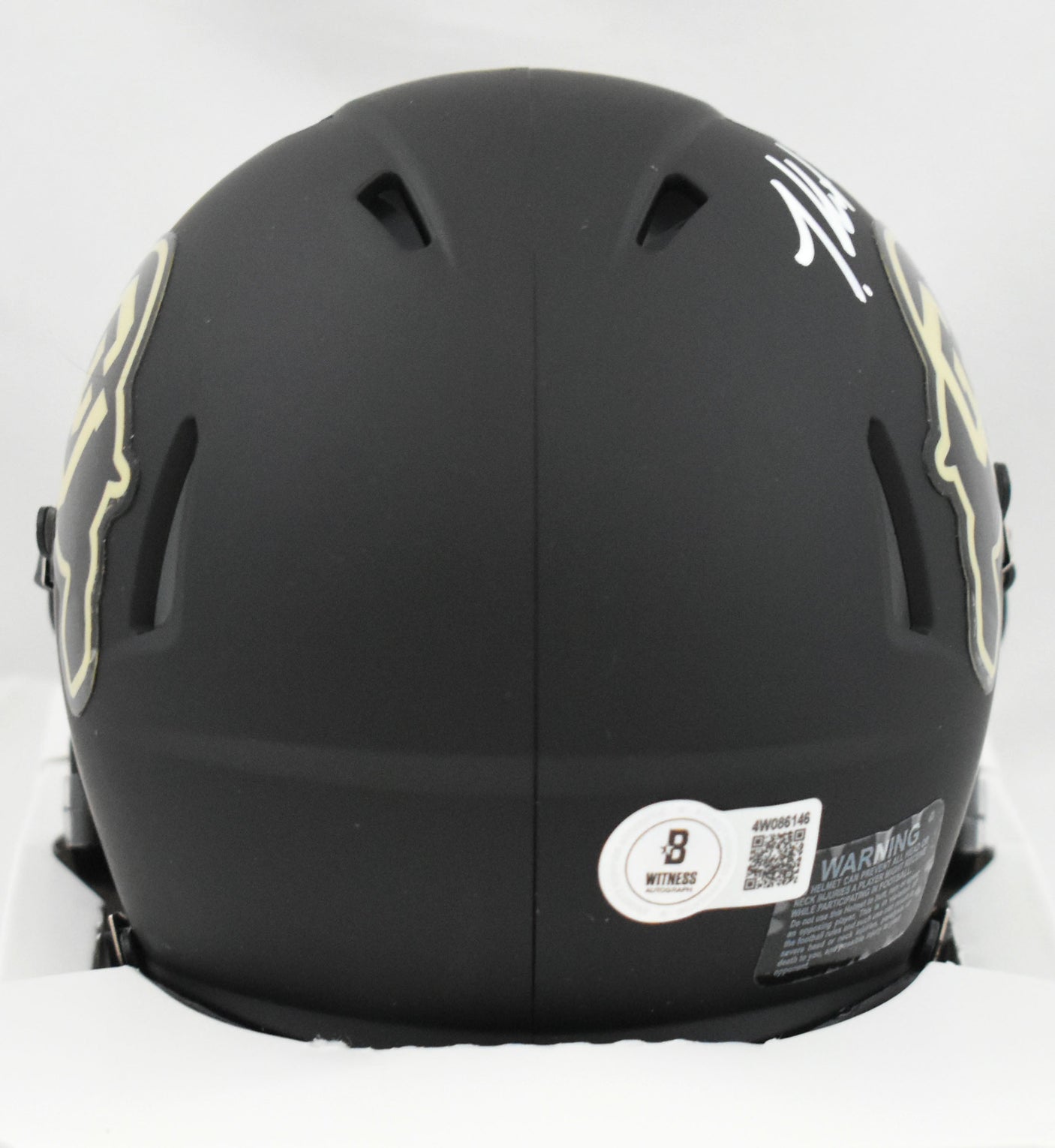 Travis Hunter Autographed Colorado Buffaloes Speed Mini Helmet - Beckett W Holo