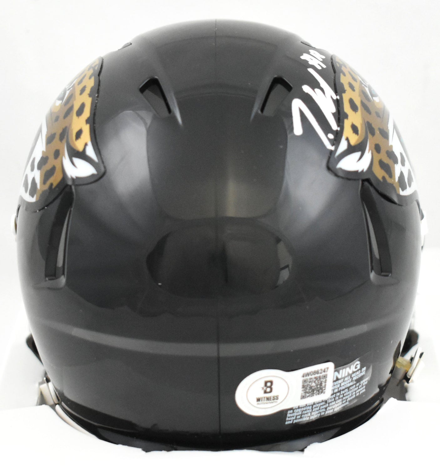 Travis Hunter Signed Jacksonville Jaguars Speed Mini Helmet # - Beckett W Holo