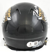 Travis Hunter Signed Jacksonville Jaguars Speed Mini Helmet # - Beckett W Holo